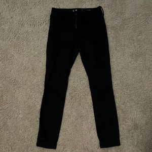 Hollister high rise black skinny jeans, some holes